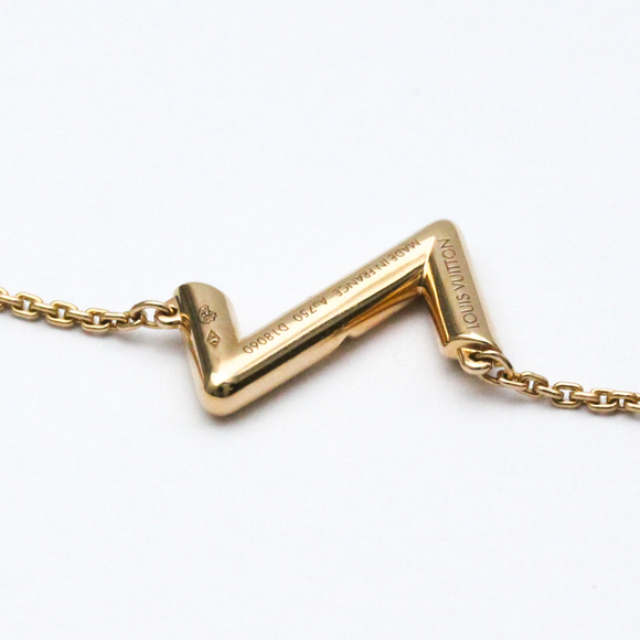 LOUIS VUITTONPolished LV Volt Upside Down Pendant 18K Pink Gold Q93809 BF562316 - Picture 6 of 9